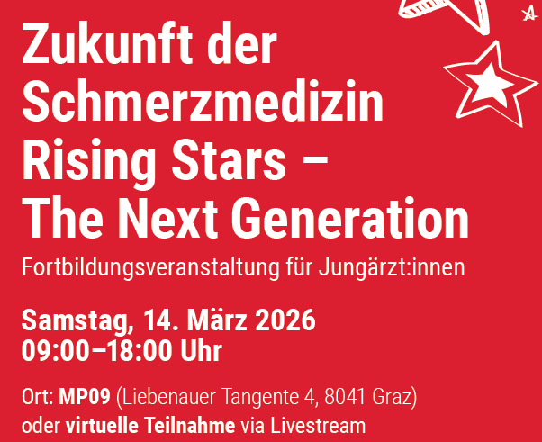 Fortbildung multimodale Schmerzmedizin – Treffen Sie uns am 14.3. in Graz